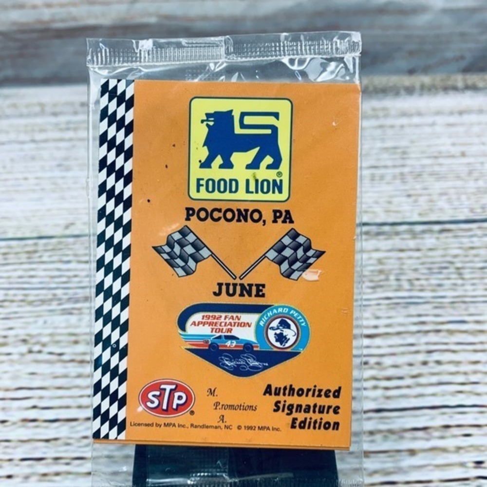 Food Lion Richard Petty 1992 Fan Appreciation Tour Pocono PA June Sealed